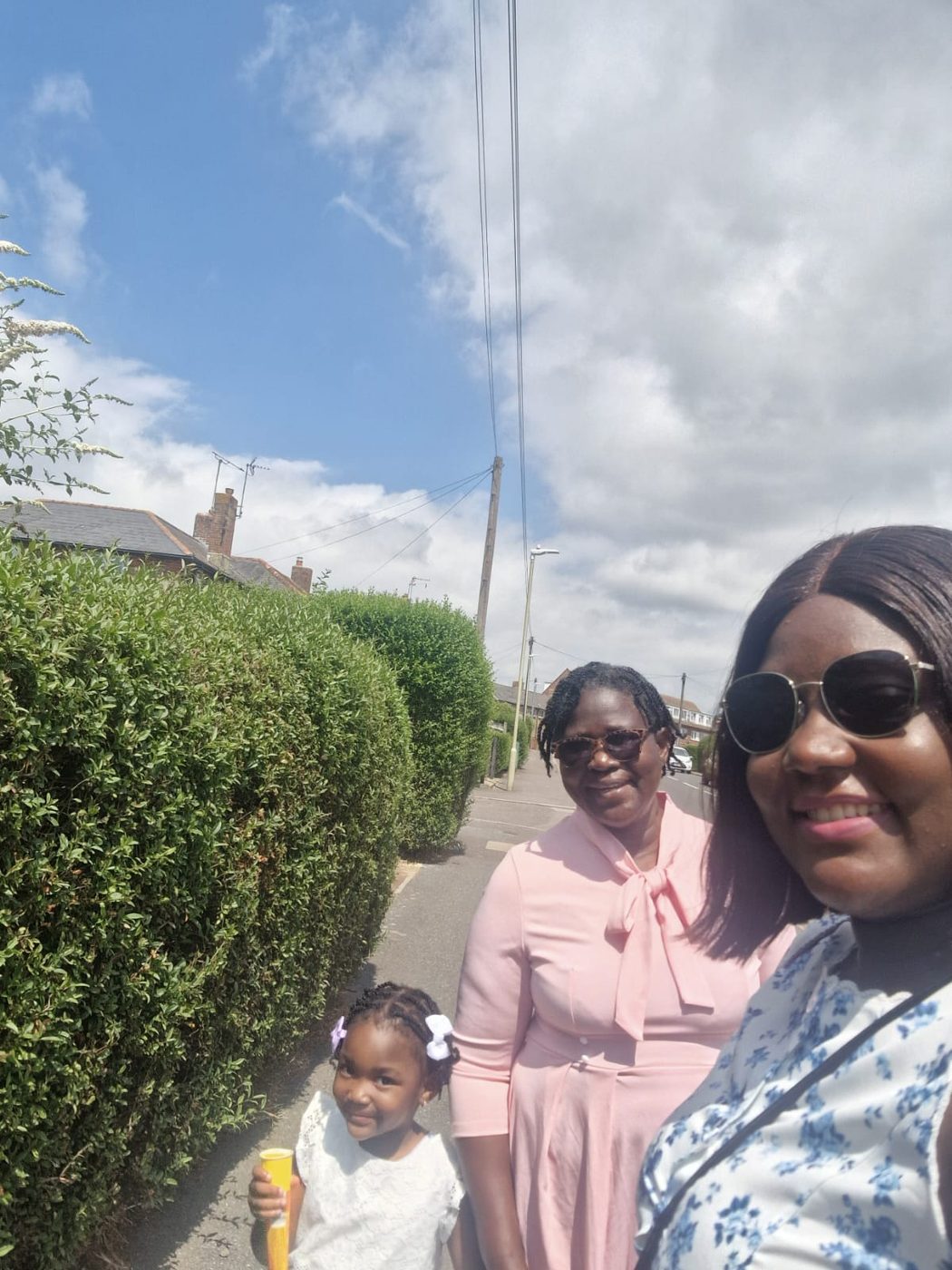 Mrs Ogunkunle with family