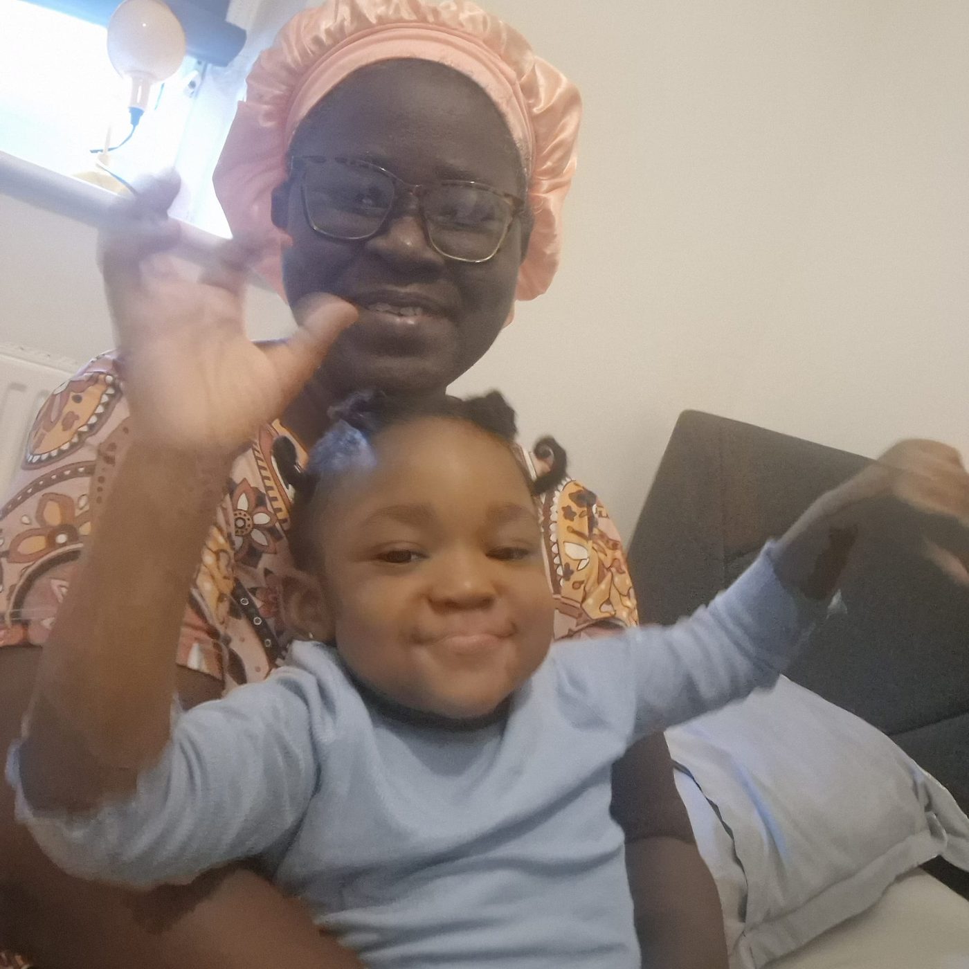 Mrs Ogunkunle with family