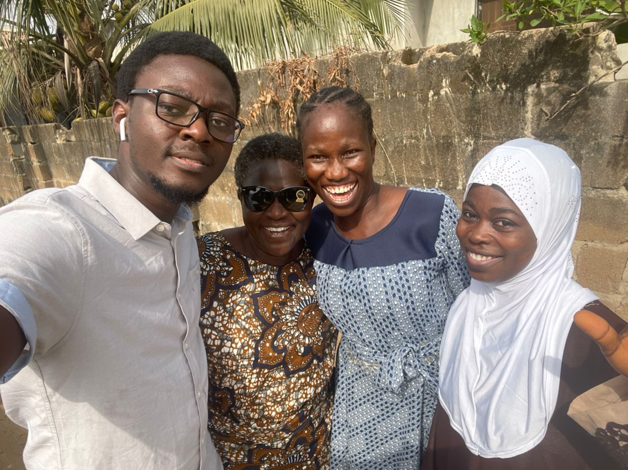 Mrs Ogunkunle with family