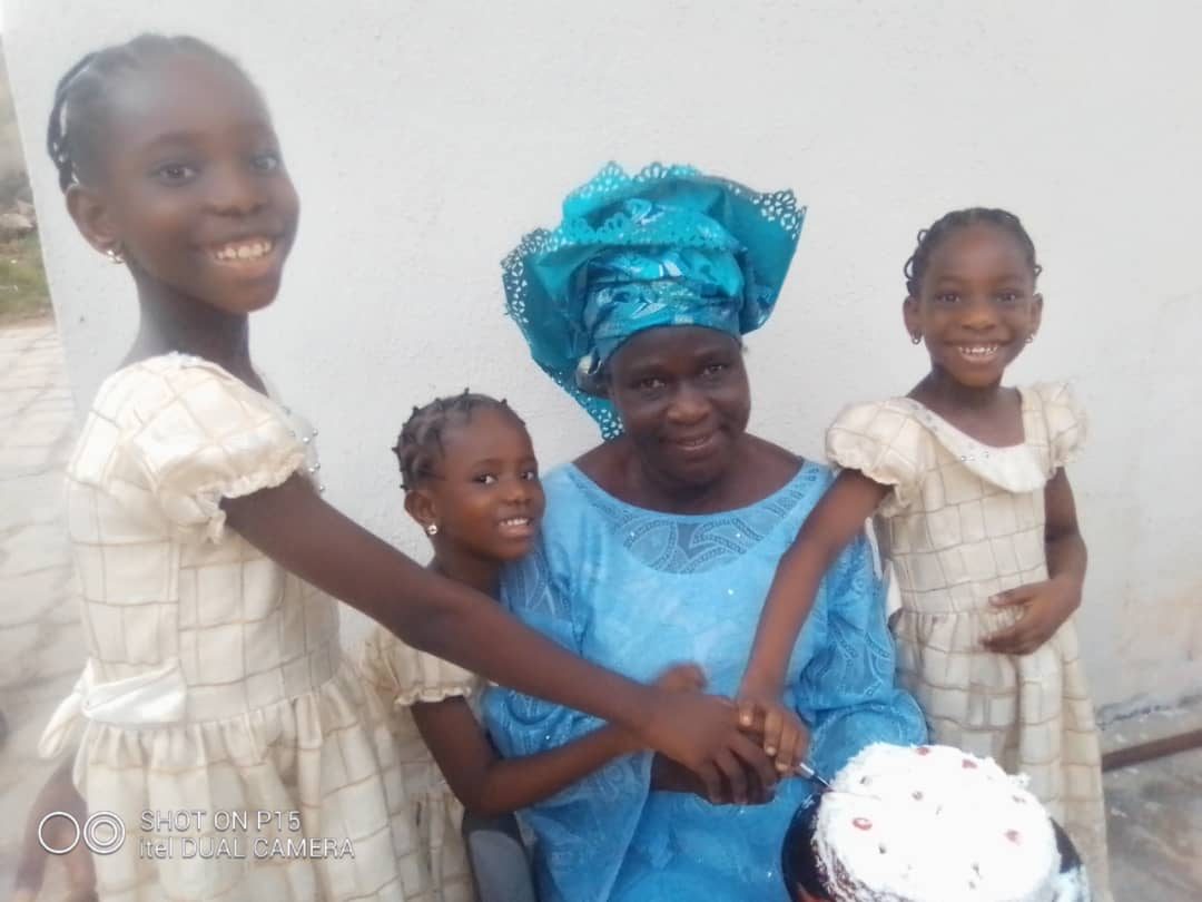 Mrs Ogunkunle with family